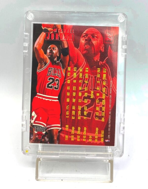 1995 Fleer Michael Jordan #22 Chicago Bulls (Silver Script
