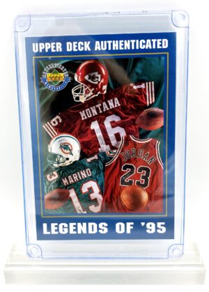 1995 Legends of 95 (Jordan-Marino-Montana) UD Memorabilia Card (1) 1995 Legends of 95 (Jordan-Marino-Montana) UD Memorabilia Card (1)