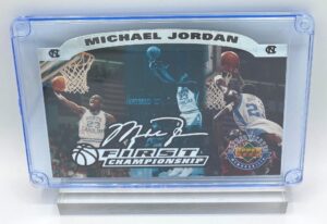 1995 Michael Jordan 1st Championship (Silver-Signature) UD Memorabilia Card (1)