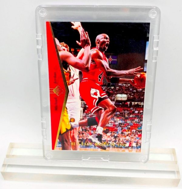 1995 Michael Jordan (He's Back-March 19,1995 Upper Deck-SP Card #MJ 1)=3pcs (1)