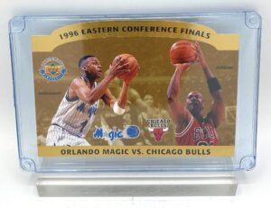 1996 Eastern Conference Finals Orlando Magic VS Chicago Bulls Memorabilia Card (2)