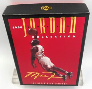 1996 Jordan Collection (Michael Jordan) Gold Script Signature Box Blow-Up Insert Cards- Upper Deck=2pcs (2)
