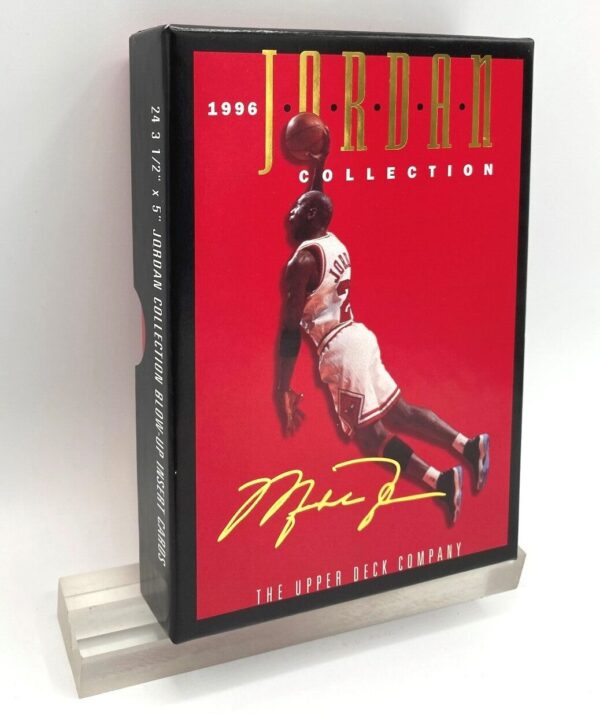1996 Jordan Collection (Michael Jordan) Gold Script Signature Box Blow-Up Insert Cards- Upper Deck=2pcs (3)