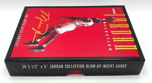 1996 Jordan Collection (Michael Jordan) Gold Script Signature Box Blow-Up Insert Cards- Upper Deck=2pcs (4)