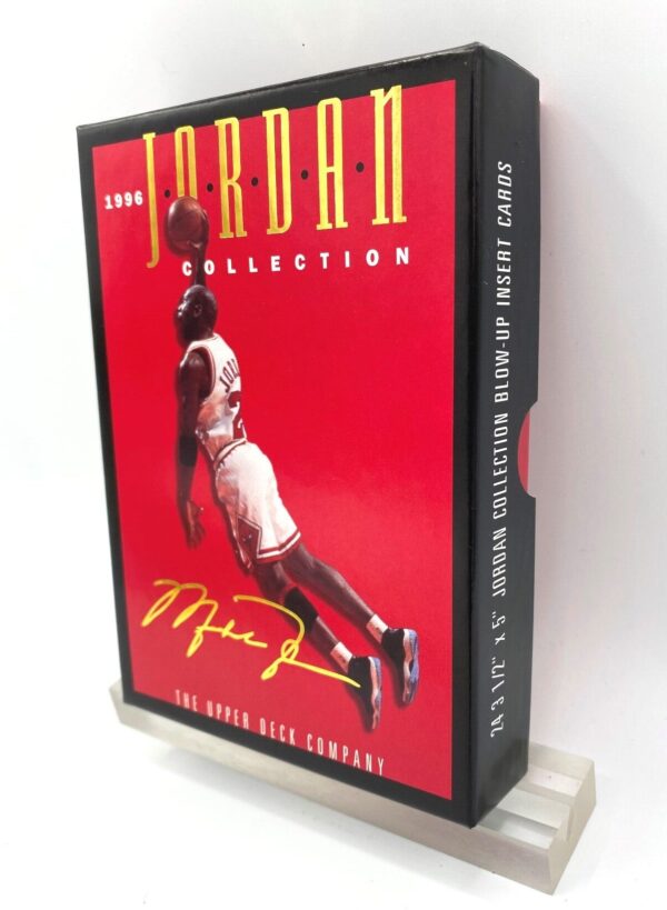 1996 Jordan Collection (Michael Jordan) Gold Script Signature Box Blow-Up Insert Cards- Upper Deck=2pcs (5)