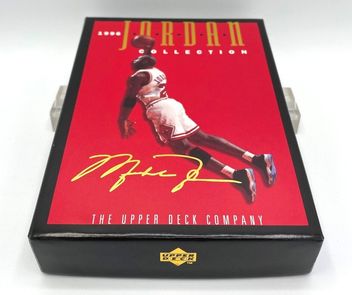 1996 Jordan Collection (Michael Jordan) Gold Script Signature Box Blow-Up Insert Cards- Upper Deck=2pcs (7)