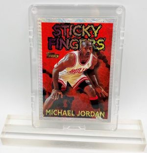1996 Michael Jordan (STICKY FINGERS-Season's Best Topps Card #18)=2pcs (1)