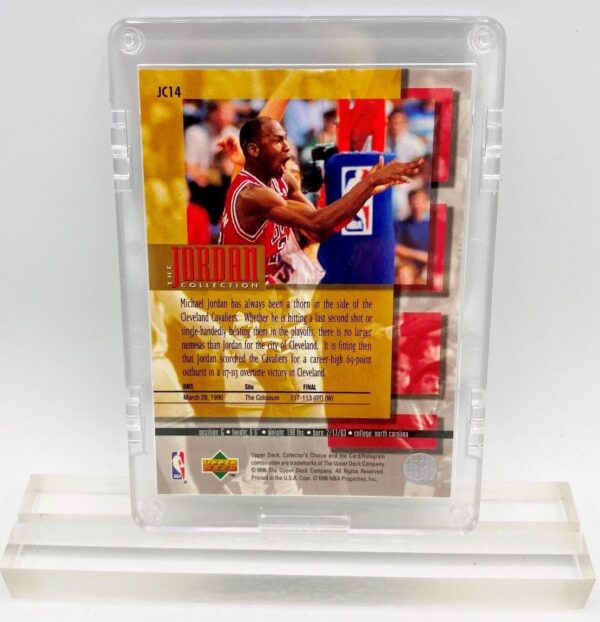 1996 Michael Jordan (THE JORDAN COLLECTION 1990 69-Point Game Upper Deck Card #JC14)=1pc (2)