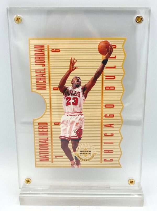 1996 National Hero Michael Jordan Chicago Bulls UD Card # NH1 Ltd Ed (1)