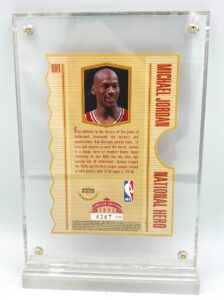 1996 National Hero Michael Jordan Chicago Bulls UD Card # NH1 Ltd Ed (2)