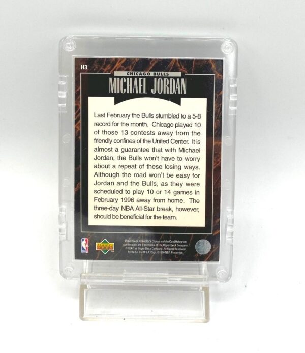 1996 Upper Deck (Michael Jordan February 1996 Predictor) 1pc Card #H3 (3)
