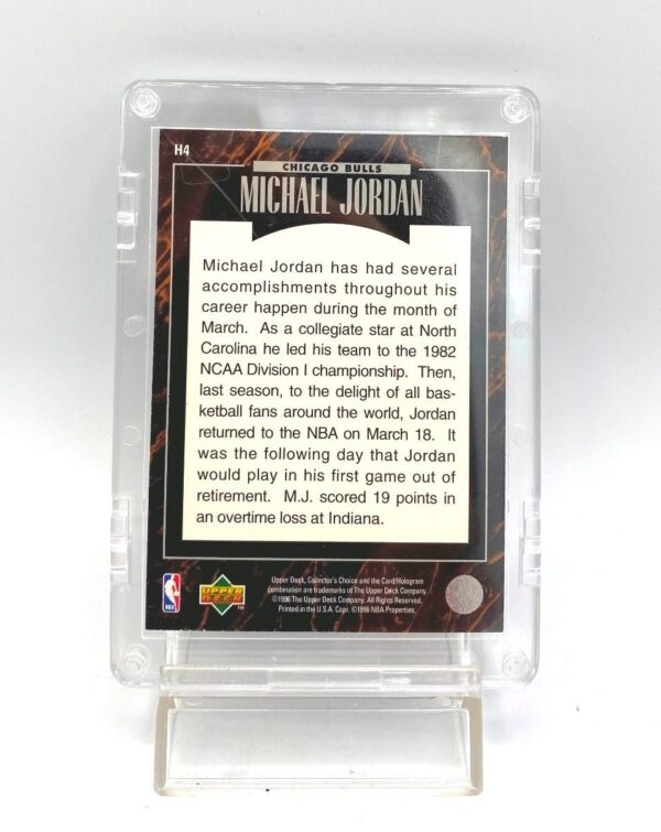 1996 Upper Deck (Michael Jordan March 1996 Predictor) 1pc Card #H4 (3)