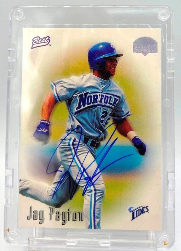 1997 Best Prospects Minor League (Jay Payton-Norfolk) Holo-Auto 2pcs (3) 1997 Best Prospects Minor League (Jay Payton-Norfolk) Holo-Auto 2pcs (3)