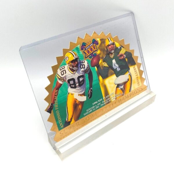 1997 SB! Vintage (Brett Favre & Antonio Freeman) Green Bay Packers (Super Bowl XXXI Champions) (3) 1997 SB! Vintage (Brett Favre & Antonio Freeman) Green Bay Packers (Super Bowl XXXI Champions) (3)