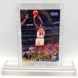 1998 Fleer! Michael Jordan Gold Script Print (Chicago Bulls-G Card #23) (1)