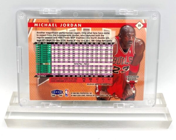 1998 Fleer! Michael Jordan Gold Script Print (Chicago Bulls-G Card #23) (2)
