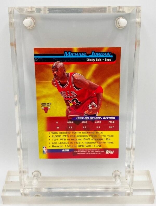 1998 Michael Jordan (10th Scoring Title Topps Card-SB6)=1pc (2) 1998 Michael Jordan (10th Scoring Title Topps Card-SB6)=1pc (2)