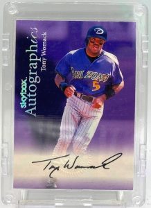1999-00 Skybox Autographics MLB (Tony Womack Diamondbacks) Autograph (3)