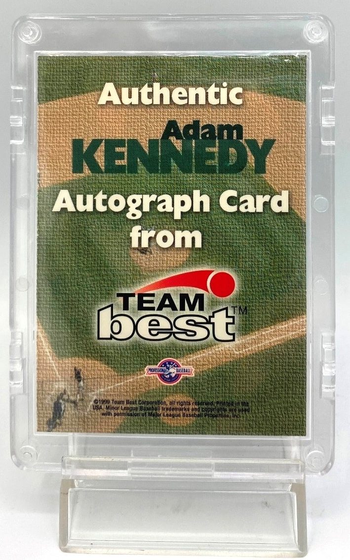 1999 Team Best Minor League (Adam Kennedy-Cannons) Autograph (6)