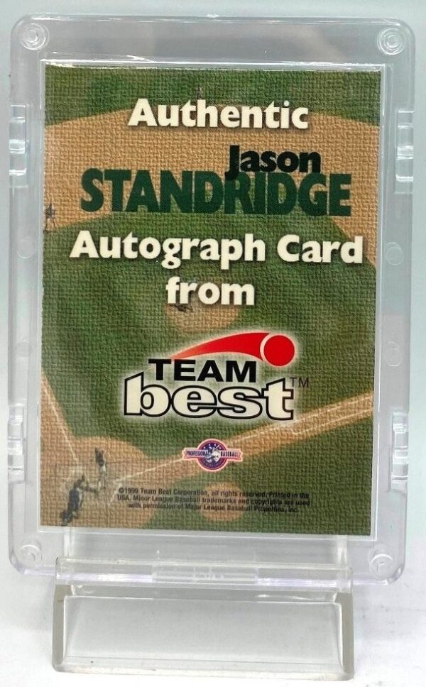 1999 Team Best Minor League (Jason Standridge-Devil Rays) Autograph (6) 1999 Team Best Minor League (Jason Standridge-Devil Rays) Autograph (6)