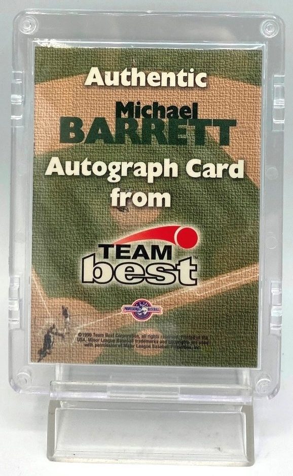 1999 Team Best Minor League (Michael Barrett-Senators) Autograph (6)