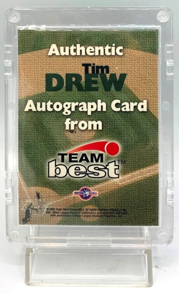 1999 Team Best Minor League (Tim Drew-Indians) Autograph (6) 1999 Team Best Minor League (Tim Drew-Indians) Autograph (6)
