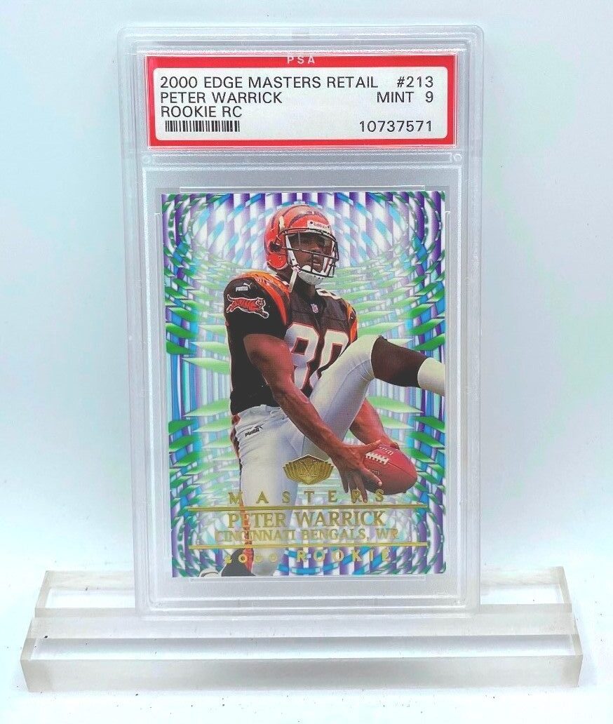 2000 Peter Warrick (ROOKIE CARD) #213 Edge 7571 Master 9 (1)