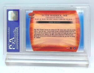 2000 Peter Warrick (ROOKIE CARD) #213 Edge 7571 Master 9 (3)
