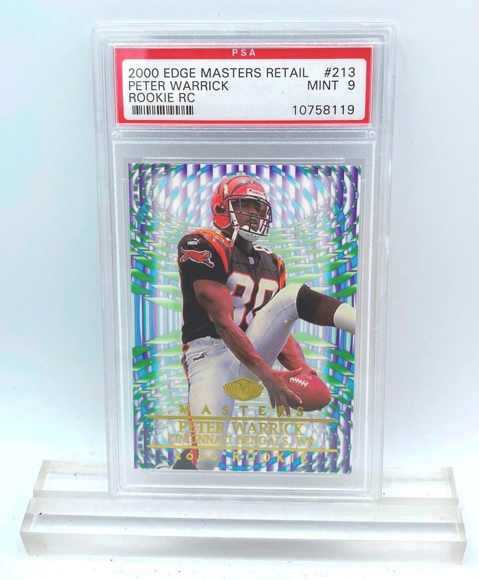 2000 Peter Warrick (ROOKIE CARD) #213 Edge 8119 Master 9 (1)