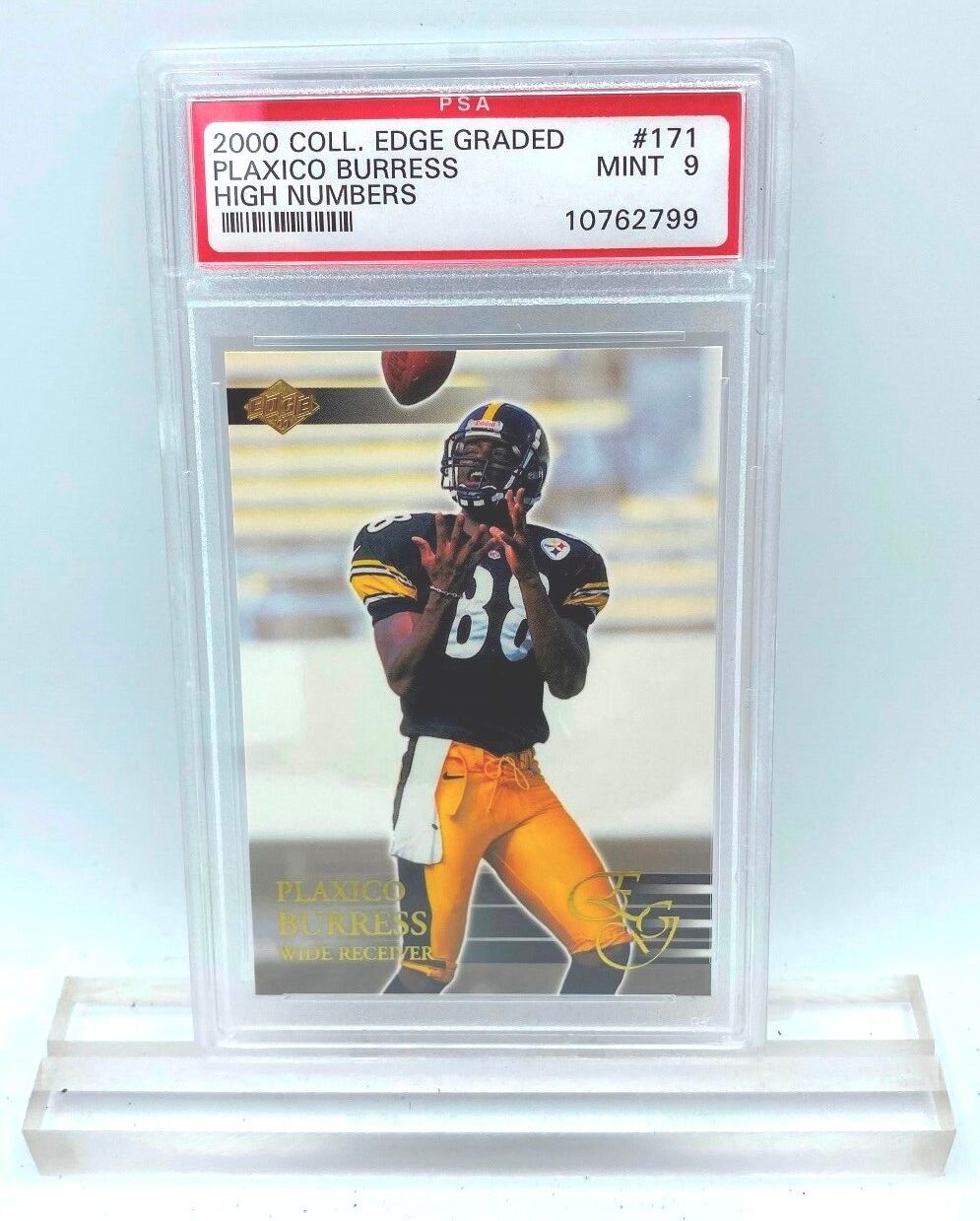 PSA Sports Authenticator! Vintage MINT 9 Graded ("Plaxico BurressWide