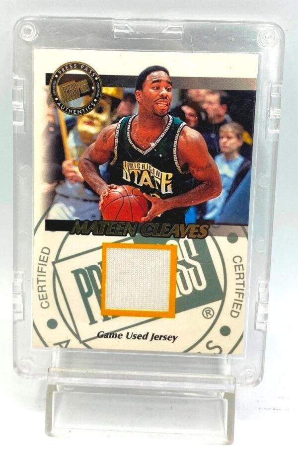 2000 Press Pass (Mateen Cleaves) College-GU Jersey Card #JC MC (1) 2000 Press Pass (Mateen Cleaves) College-GU Jersey Card #JC MC (1)
