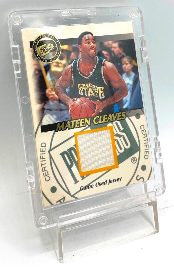 2000 Press Pass (Mateen Cleaves) College-GU Jersey Card #JC MC (3) 2000 Press Pass (Mateen Cleaves) College-GU Jersey Card #JC MC (3)