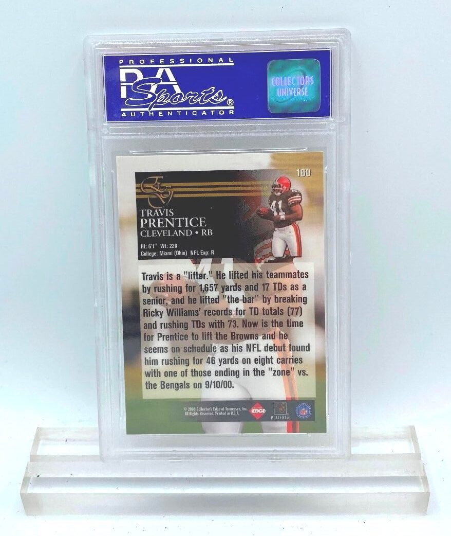 2000 Travis Prentice #160 Coll Edge 9 (2)