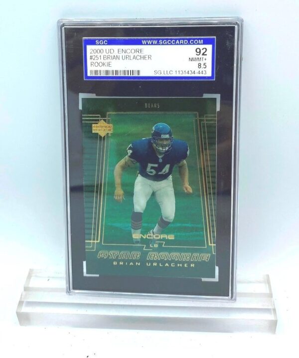2000 UD Encore Brian Urlacher (ROOKIE CARD) #251 (31434443) 92 Mint 8.5 (1) 2000 UD Encore Brian Urlacher (ROOKIE CARD) #251 (31434443) 92 Mint 8.5 (1)
