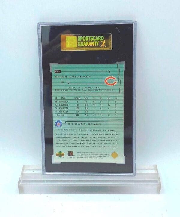 2000 UD Encore Brian Urlacher (ROOKIE CARD) #251 (31434444) 92 Mint 8.5 (2) 2000 UD Encore Brian Urlacher (ROOKIE CARD) #251 (31434444) 92 Mint 8.5 (2)