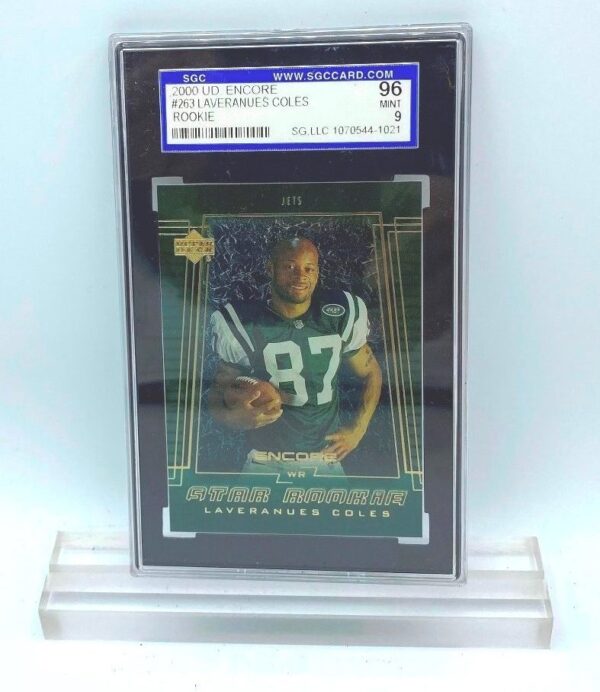 2000 UD Encore Laveranues Coles (ROOKIE CARD) #263 (054401021) 96 Mint 9 (1) 2000 UD Encore Laveranues Coles (ROOKIE CARD) #263 (054401021) 96 Mint 9 (1)