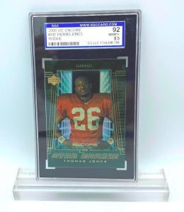 2000 UD Encore Thomas Jones (ROOKIE CARD) #243 (34398796) 92 Mint 8.5 (1)