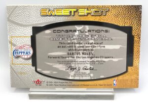 2001 Sweet Shot (Darius Miles) Authentic Game-Worn Uniform Card 206 of 250 (5x8) Flair (7)