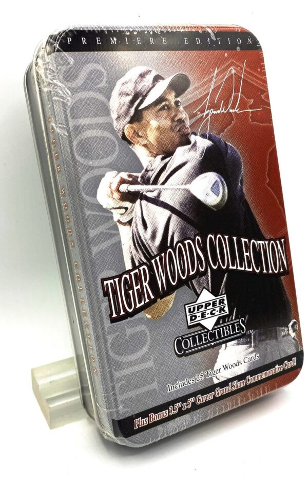 2001 Tiger Woods Tin Collection (Premiere Edition) 25 Cards Upper Deck (3) 2001 Tiger Woods Tin Collection (Premiere Edition) 25 Cards Upper Deck (3)