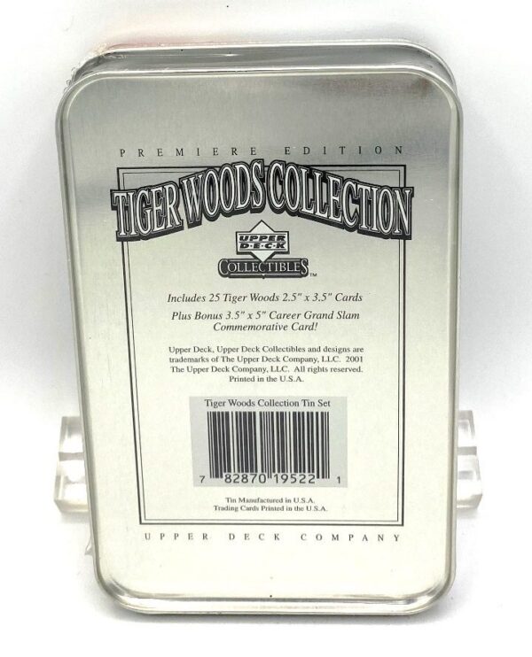 2001 Tiger Woods Tin Collection (Premiere Edition) 25 Cards Upper Deck (6) 2001 Tiger Woods Tin Collection (Premiere Edition) 25 Cards Upper Deck (6)