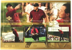 2001 Upper Deck (Tiger Woods Grand Slam Card)-00