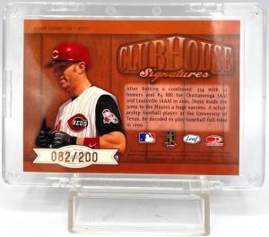 2002 Leaf Clubhouse Signatures MLB (Adam Dunn Reds) Autograph (5)