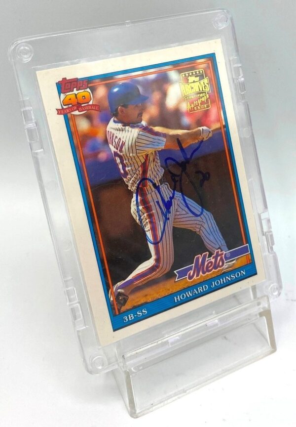 2003 Topps Archives MLB (Howard Johnson Mets) Autograph (4)