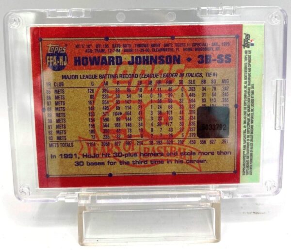 2003 Topps Archives MLB (Howard Johnson Mets) Autograph (6)