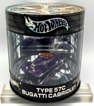 Vintage Mirror Reflection Collection “Type 57C Bugatti Cabriolet Limited Edition-Drop Tops Series #2 of 4” (Hot Wheels Collectibles 1:64 Scale) “Rare-Vintage” (2003)