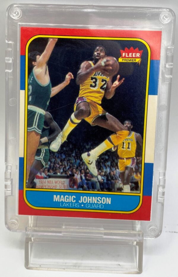 1986 Fleer Premier Magic Johnson Card #53 of 132 (1pc) (2) 1986 Fleer Premier Magic Johnson Card #53 of 132 (1pc) (2)