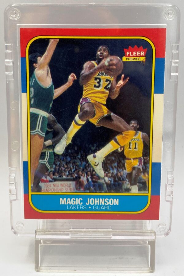 1986 Fleer Premier Magic Johnson Card #53 of 132 (1pc) (3) 1986 Fleer Premier Magic Johnson Card #53 of 132 (1pc) (3)
