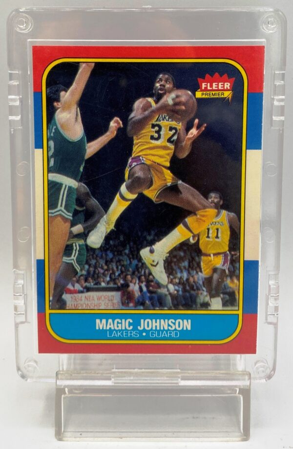 1986 Fleer Premier Magic Johnson Card #53 of 132 (1pc) (4) 1986 Fleer Premier Magic Johnson Card #53 of 132 (1pc) (4)