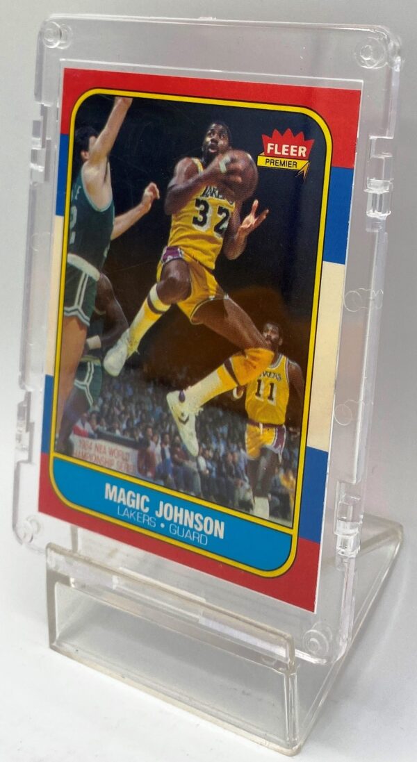 1986 Fleer Premier Magic Johnson Card #53 of 132 (1pc) (6) 1986 Fleer Premier! Vintage Magic Johnson #32 ("Los Angeles Lakers Card #53 of 132") Fleer "Rare-Vintage" (1986)