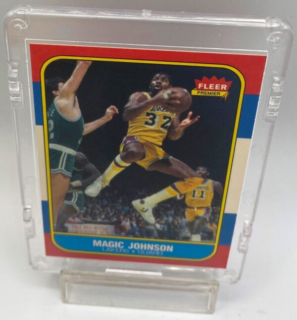 1986 Fleer Premier Magic Johnson Card #53 of 132 (1pc) (7) 1986 Fleer Premier Magic Johnson Card #53 of 132 (1pc) (7)